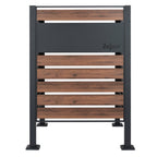 Revêtement de poubelle, anthracite RAL7016, aspect bois