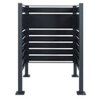 Revêtement de poubelle, anthracite RAL7016, aspect bois