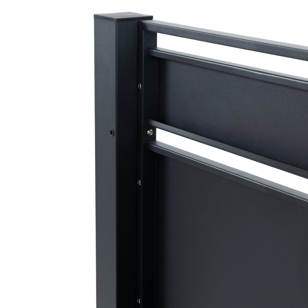 Bin cladding, anthracite RAL7016, wood look