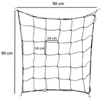 Filet de treillis pour plantes, 90 x 90 cm, élastique, maille 14 x 14 cm