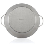 Paella pan, Ø 35 cm, stainless steel, for 6 people, with handles