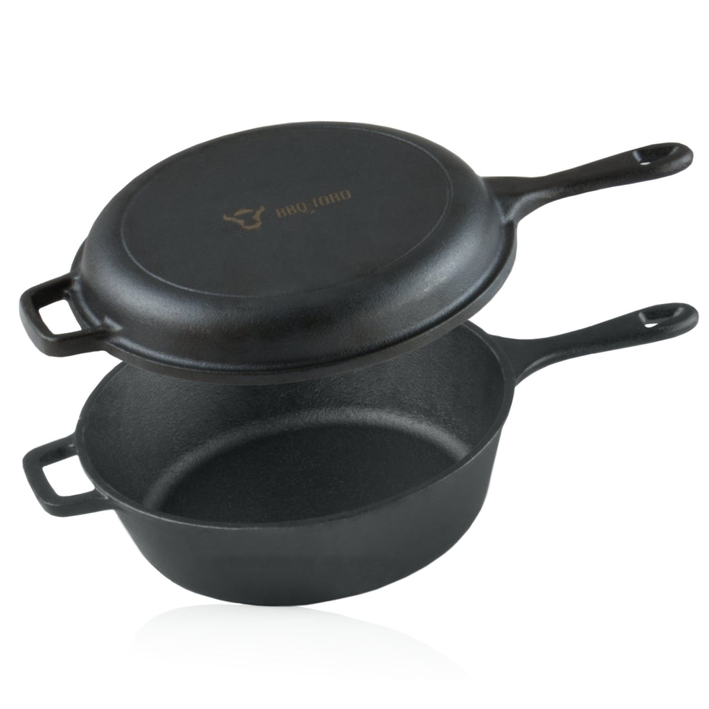 Cast iron pot, 5 liters, cast iron, including pan lid