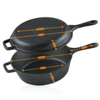 Cocotte en fonte, 5 litres, avec couvercle