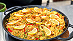 Paella pan, Ø 36 cm, cast iron, for 6 people, with handles