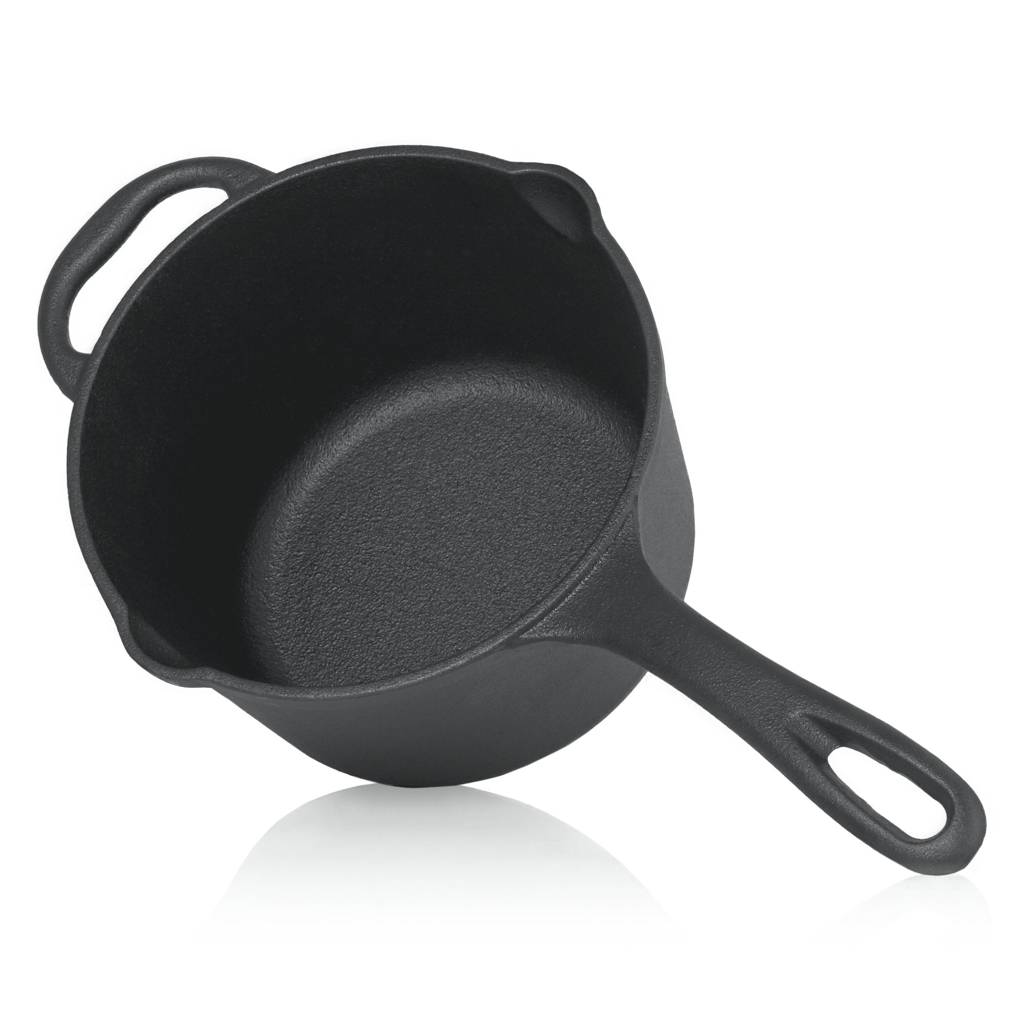 Saucepan, 2 liters, cast iron, including lid