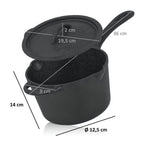 Casserole en fonte, 2 litres, avec couvercle