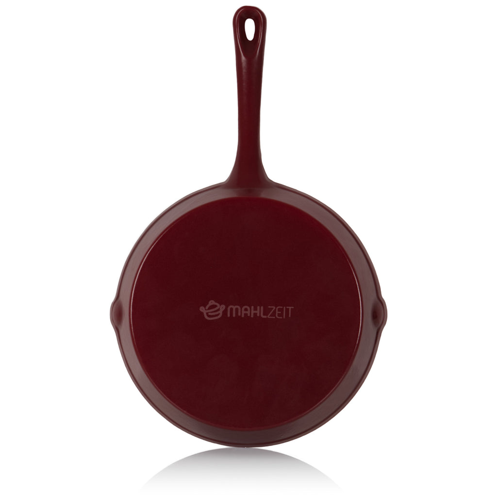 Frying pan, Ø 24 cm, cast iron, enamelled, with two spouts