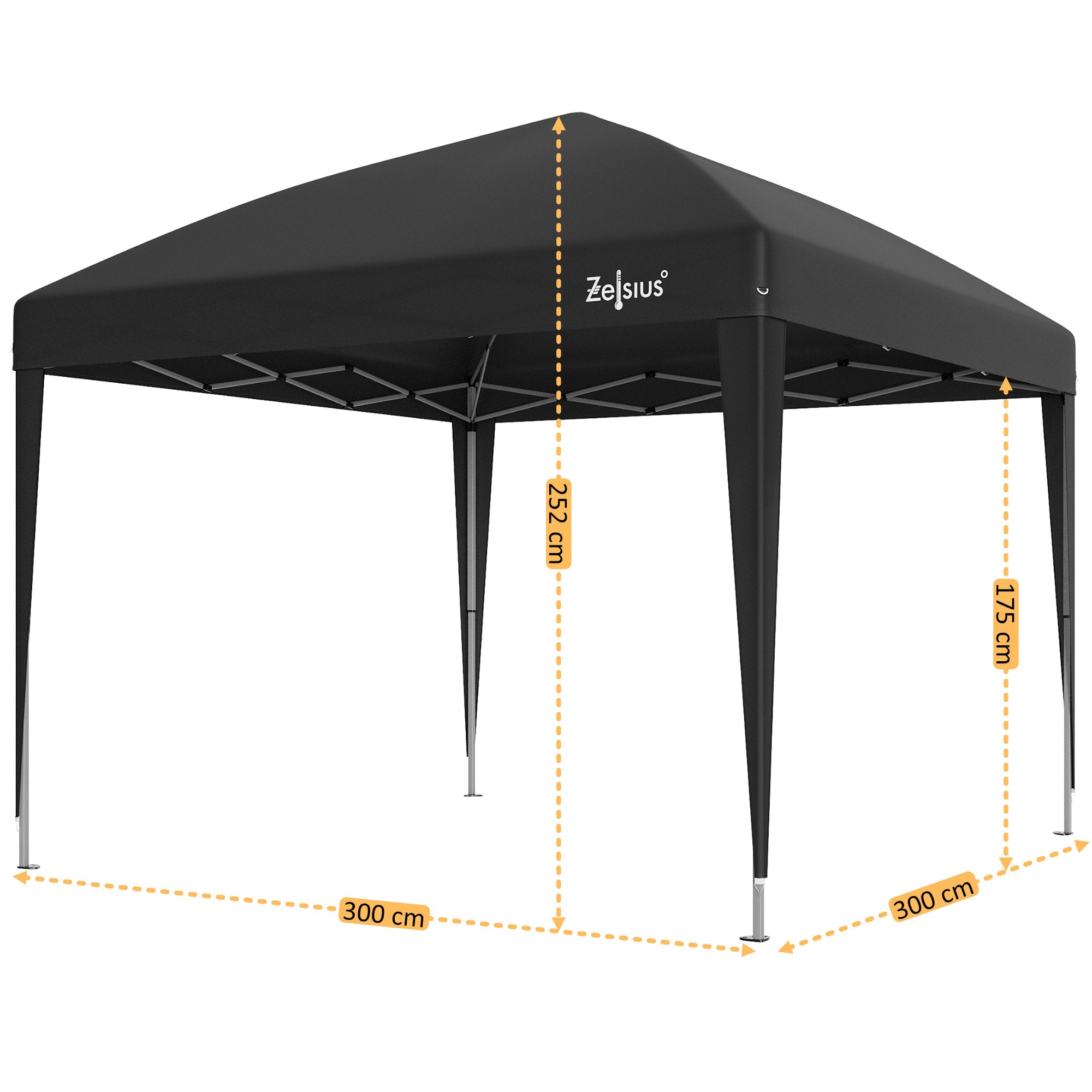 Pavillon, 3 x 3 m, faltbar, inkl. Tasche
