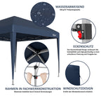 Pavillon pliable de 3 x 3 m, avec sac de transport.