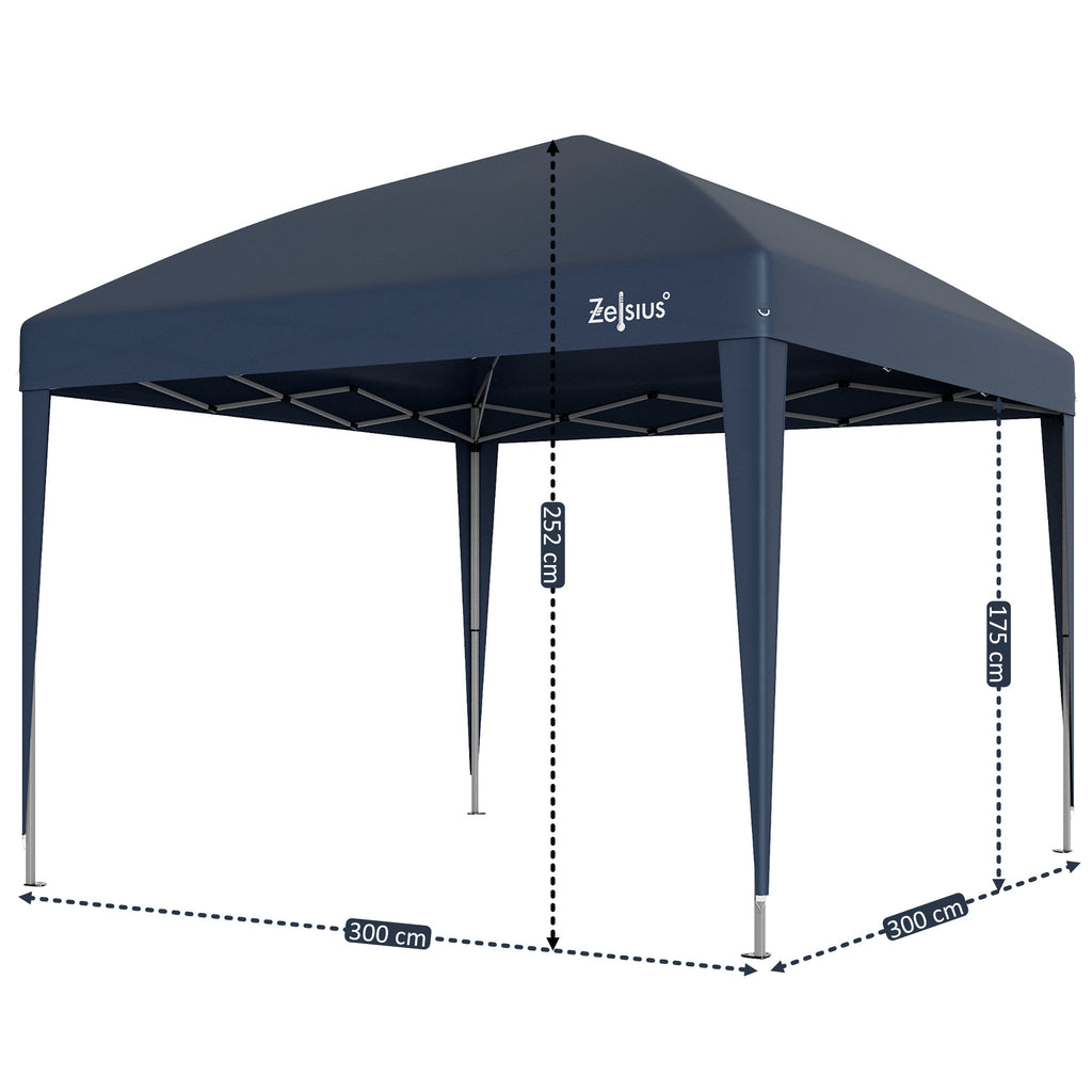 Pavilion, 3 x 3 m, foldable, including bag