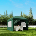 Pavillon avec parois latérales, 3 x 3 m, pliable, sac inclus.