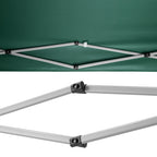 Pavillon avec parois latérales, 3 x 3 m, pliable, sac inclus.
