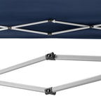Pavillon avec parois latérales, 3 x 6 m, pliable, sac inclus.