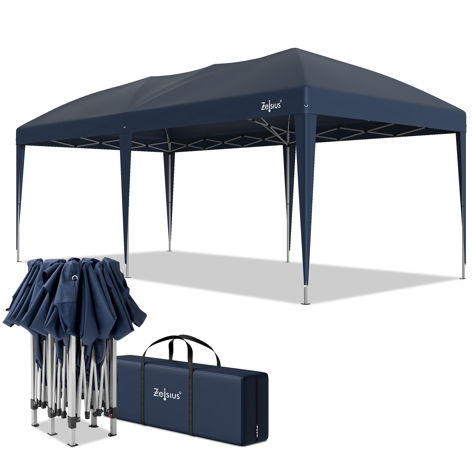 Pavillon, 3 x 6 m, faltbar, inkl. Tasche