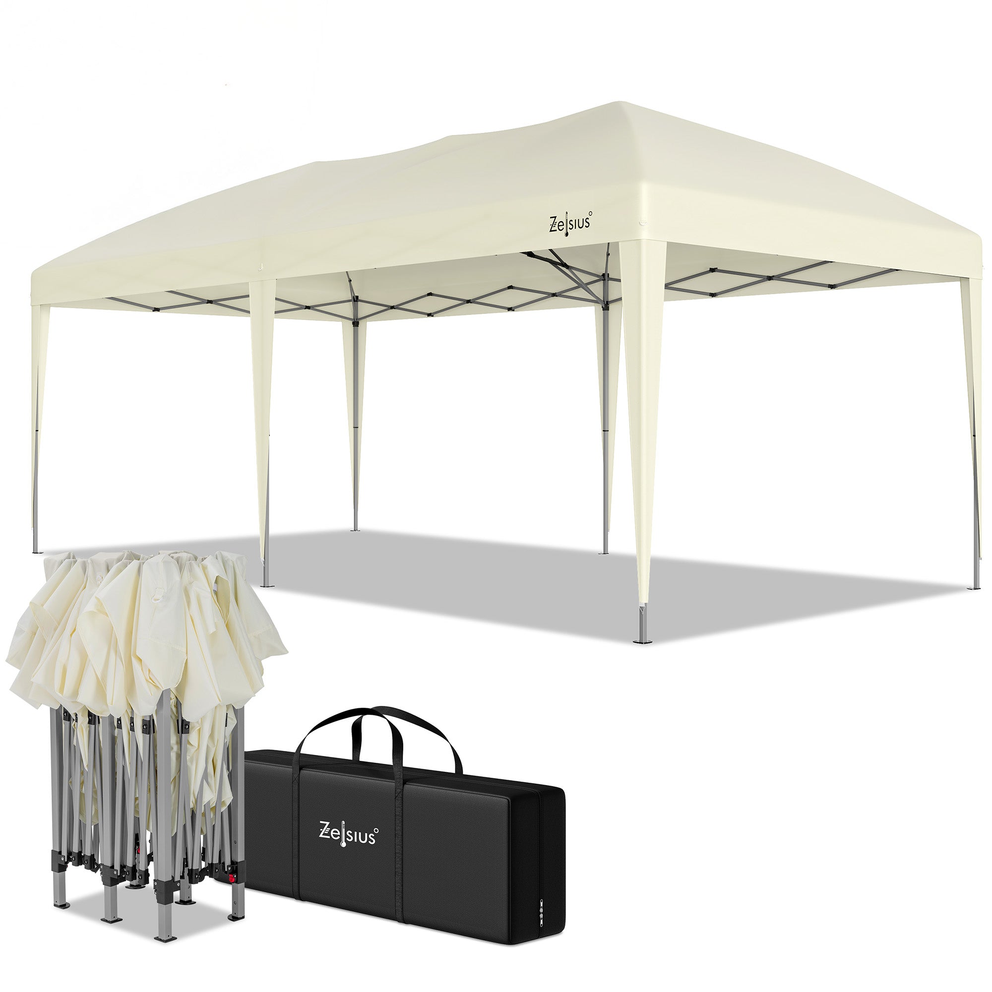 Pavillon, 3 x 6 m, faltbar, inkl. Tasche