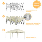 Pavillon, 3 x 6 m, faltbar, inkl. Tasche