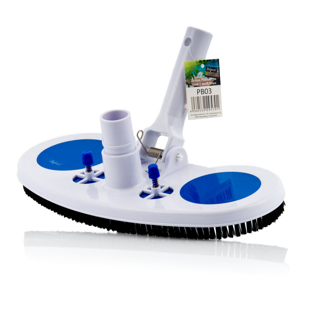 Brosse de piscine, avec soupapes de pression, pour tuyau de Ø 32/38 mm