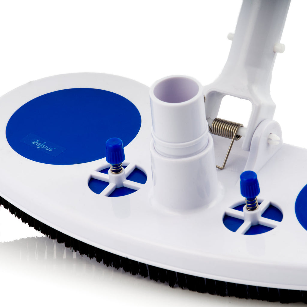 Brosse de piscine, avec soupapes de pression, pour tuyau de Ø 32/38 mm