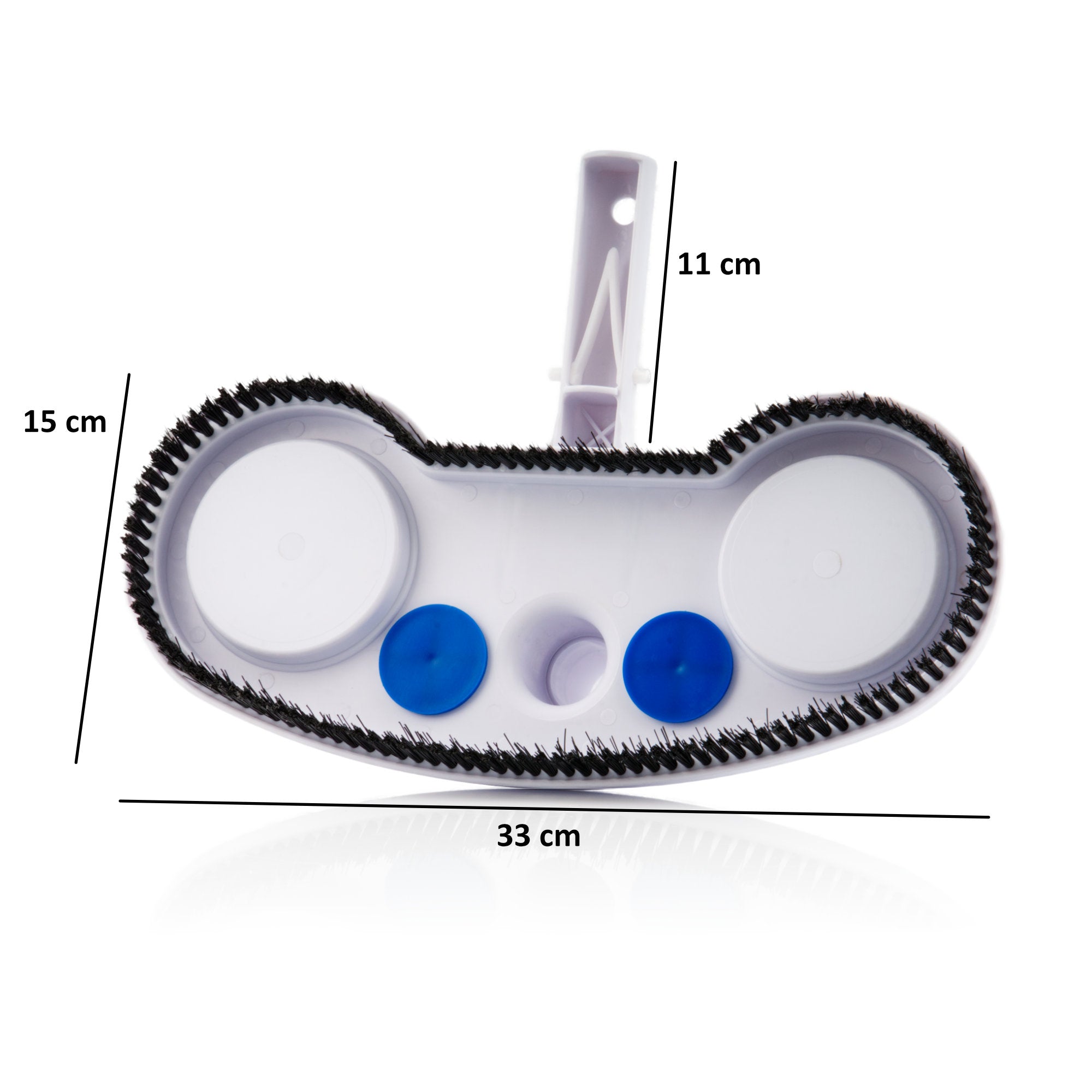 Brosse de piscine, avec soupapes de pression, pour tuyau de Ø 32/38 mm