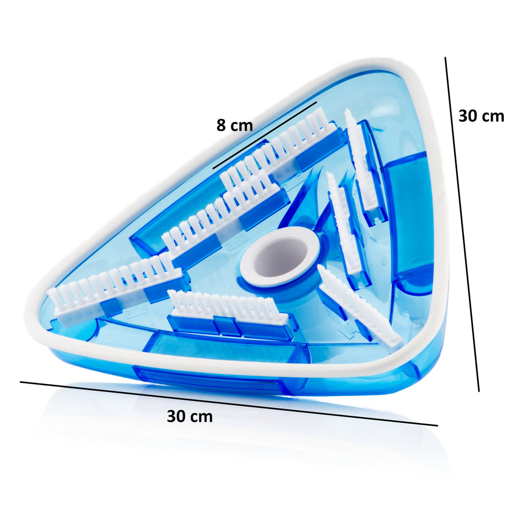 Brosse de piscine, comprenant 7 brosses, pour tuyau de Ø 32/38 mm