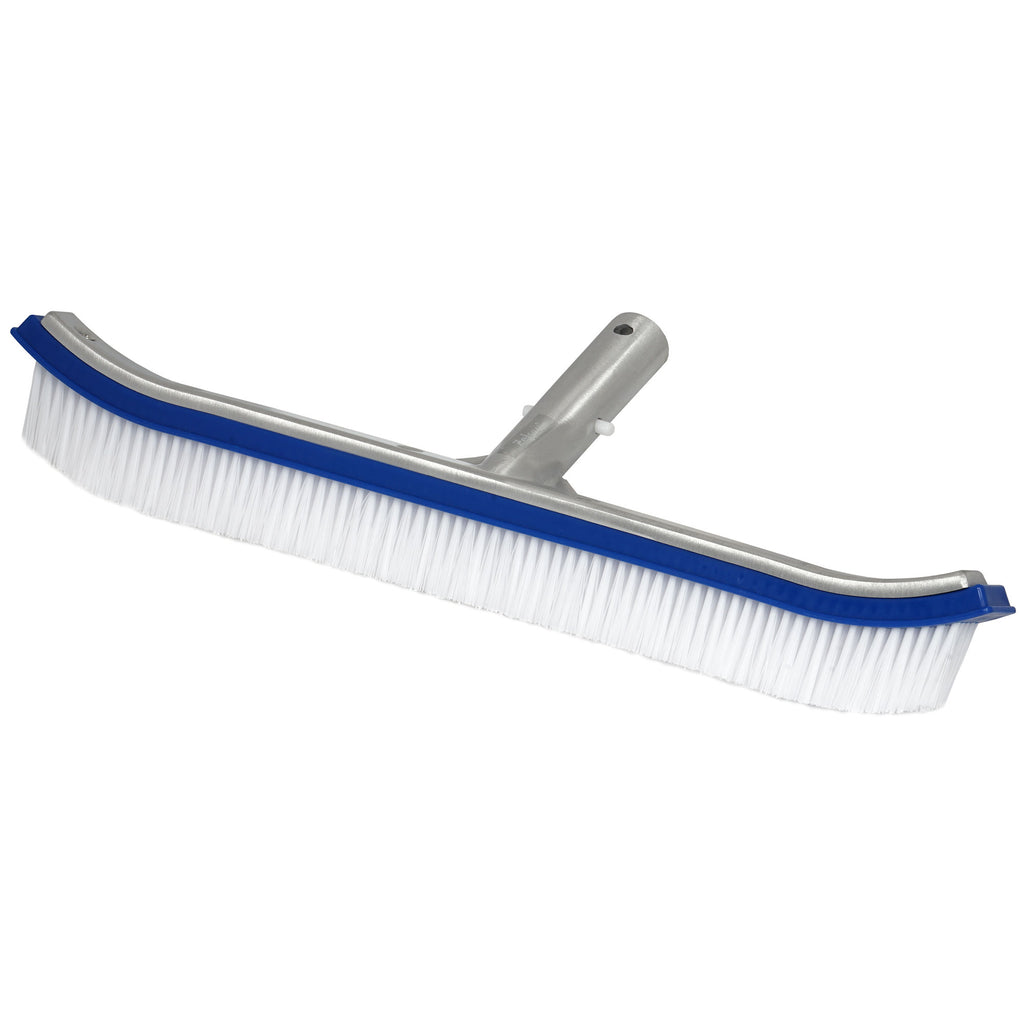 Brosse de piscine, y compris les coins arrondis, pour perche télescopique