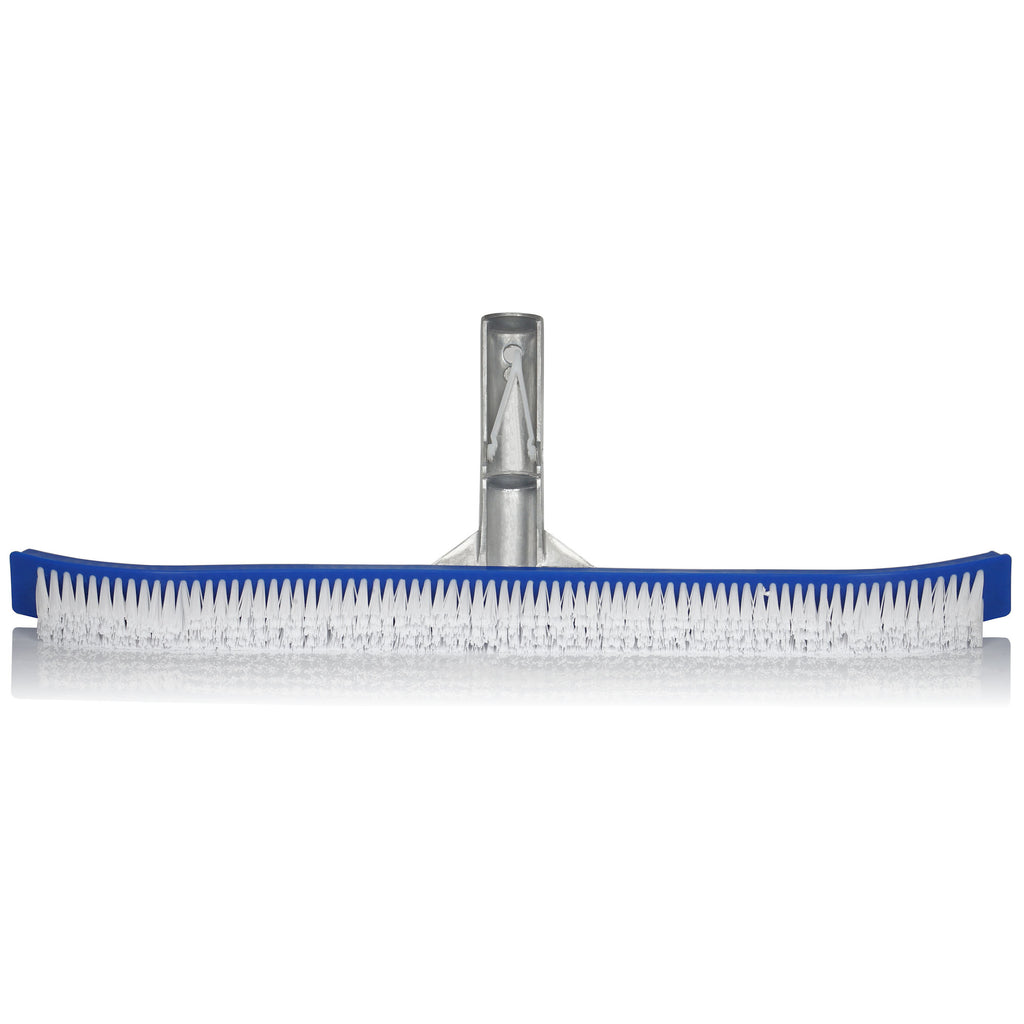 Brosse de piscine, y compris les coins arrondis, pour perche télescopique