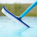 Brosse de piscine, y compris les coins arrondis, pour perche télescopique