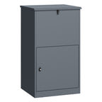 Paketbox, RAL 7016 Anthrazit, pulverbeschichteter Stahl