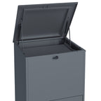 Paketbox, RAL 7016 Anthrazit, pulverbeschichteter Stahl