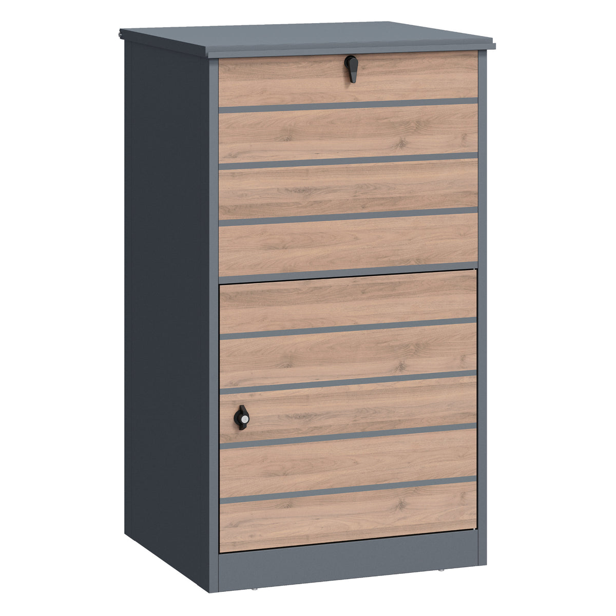 Paketbox, RAL 7016 Anthrazit, pulverbeschichteter Stahl