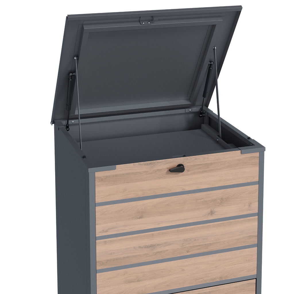 Paketbox, RAL 7016 Anthrazit, pulverbeschichteter Stahl