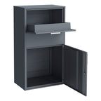 Paketbox, RAL 7016 Anthrazit, pulverbeschichteter Stahl