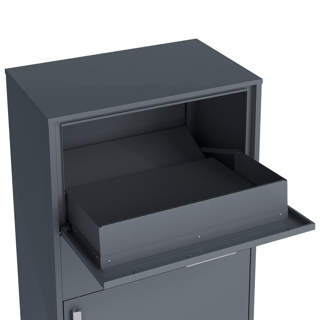 Paketbox, RAL 7016 Anthrazit, pulverbeschichteter Stahl