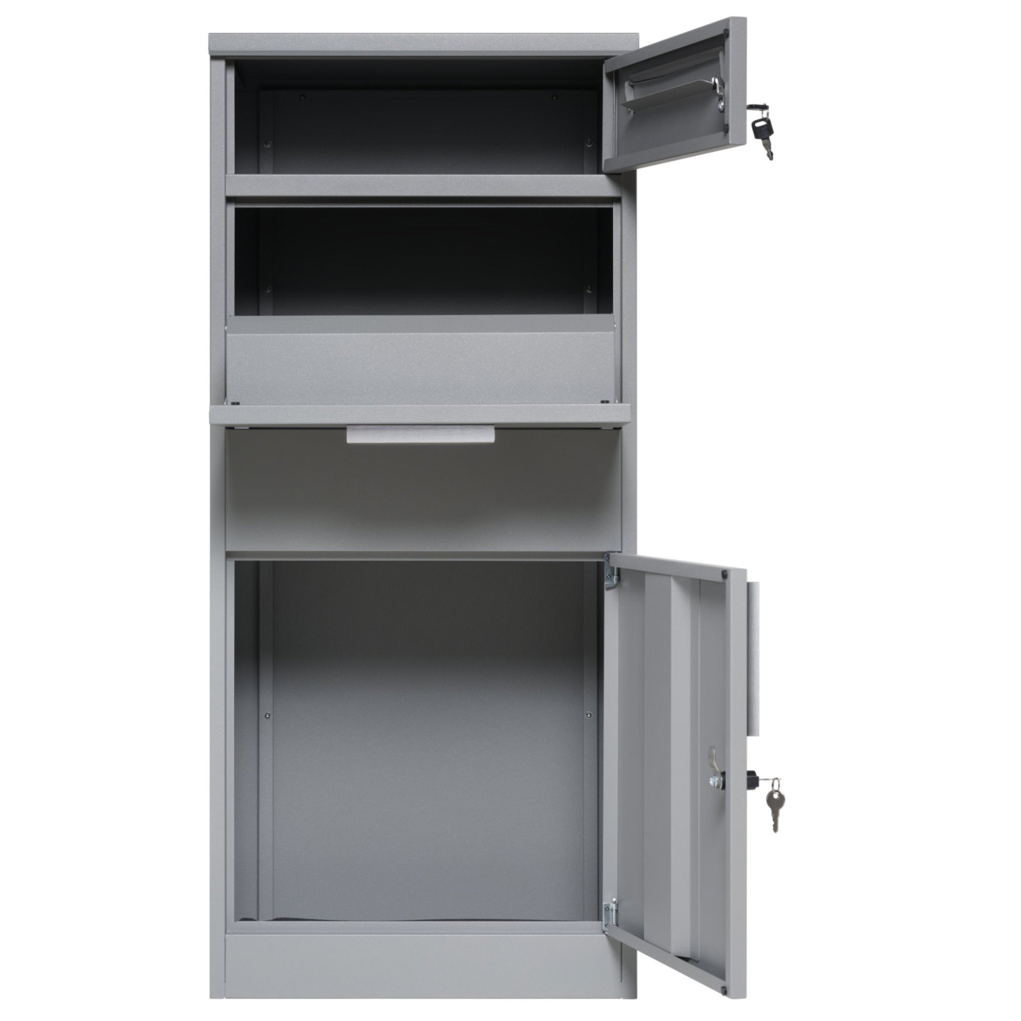 Boîte aux lettres pour colis, acier thermolaqué, anthracite RAL7016