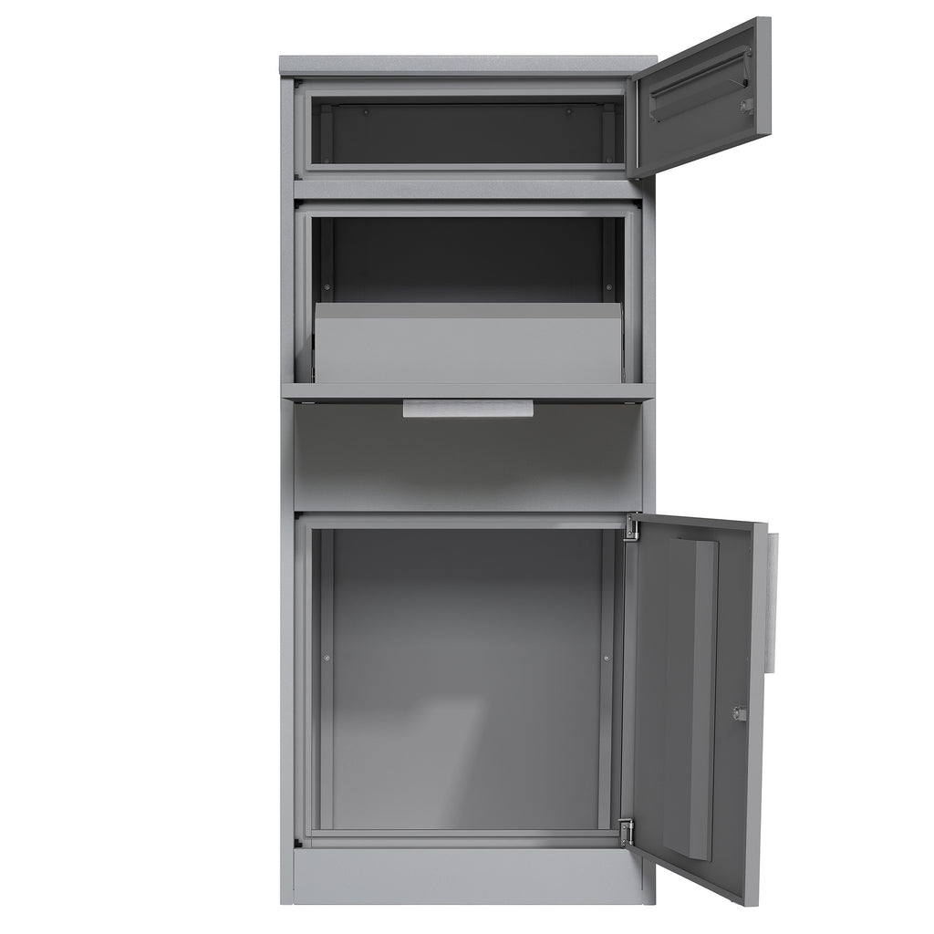 Boîte aux lettres pour colis, acier thermolaqué, anthracite RAL7016