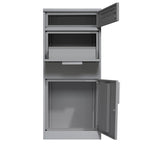Parcel letterbox, powder-coated steel, RAL 7016 anthracite