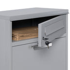 Parcel letterbox, powder-coated steel, RAL 7016 anthracite