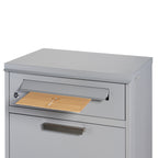 Parcel letterbox, powder-coated steel, RAL 7016 anthracite