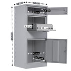 Parcel letterbox, powder-coated steel, RAL 7016 anthracite