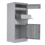 Parcel letterbox, powder-coated steel, RAL 7016 anthracite