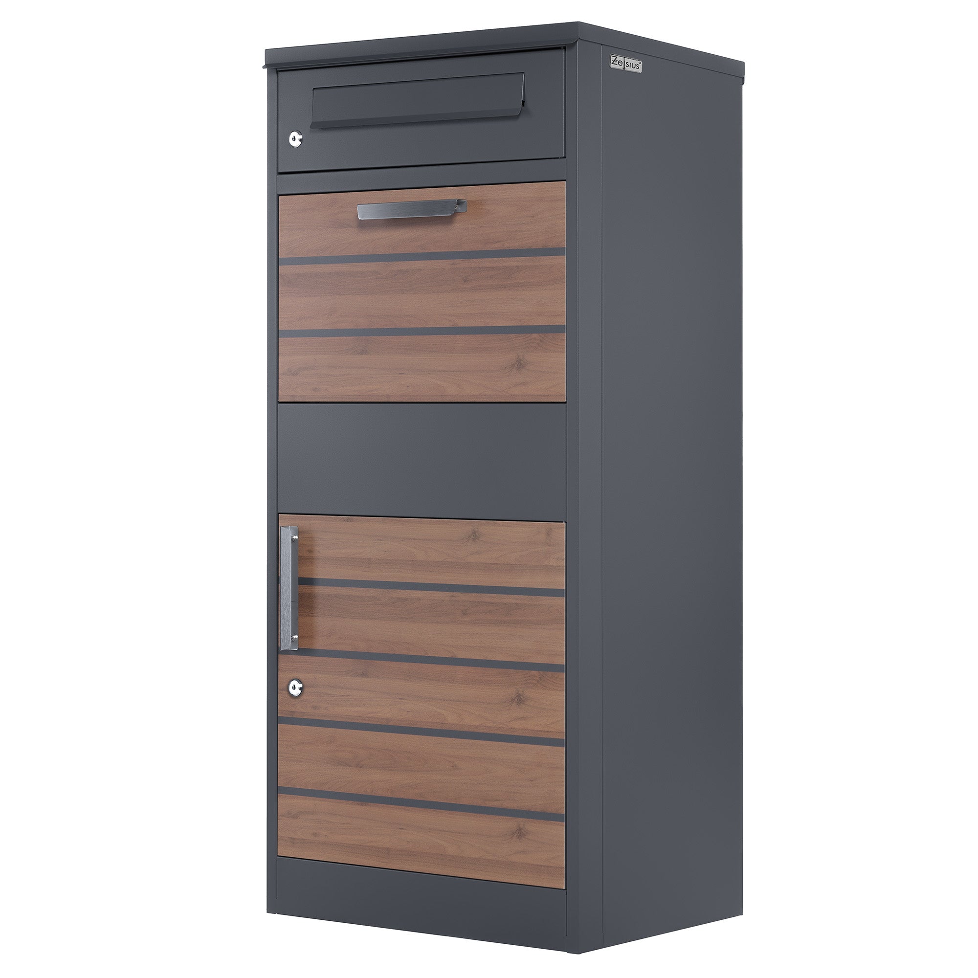 Paketbriefkasten, pulverbeschichteter Stahl, RAL7016 Anthrazit