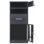 Parcel letterbox, powder-coated steel, RAL 7016 anthracite