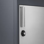 Parcel letterbox, powder-coated steel, RAL 7016 anthracite