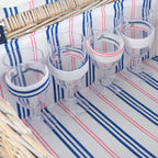 Panier de pique-nique, comprenant un service de table de 21 pièces, pour 4 personnes