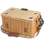 Panier de pique-nique, comprenant une table de service et un service de table de 25 pièces, pour 4 personnes