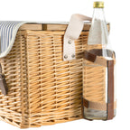Panier de pique-nique, comprenant une table de service et un service de table de 25 pièces, pour 4 personnes