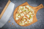 Ensemble à pizza 3 pièces, pierre à pizza 40 x 30 cm, pelle et couteau inclus