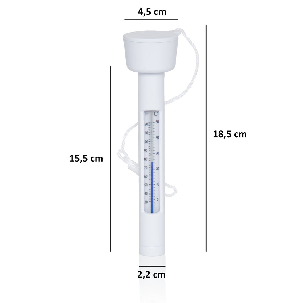 Kit de nettoyage de piscine 7 pièces, comprenant brosses, thermomètre et épuisette