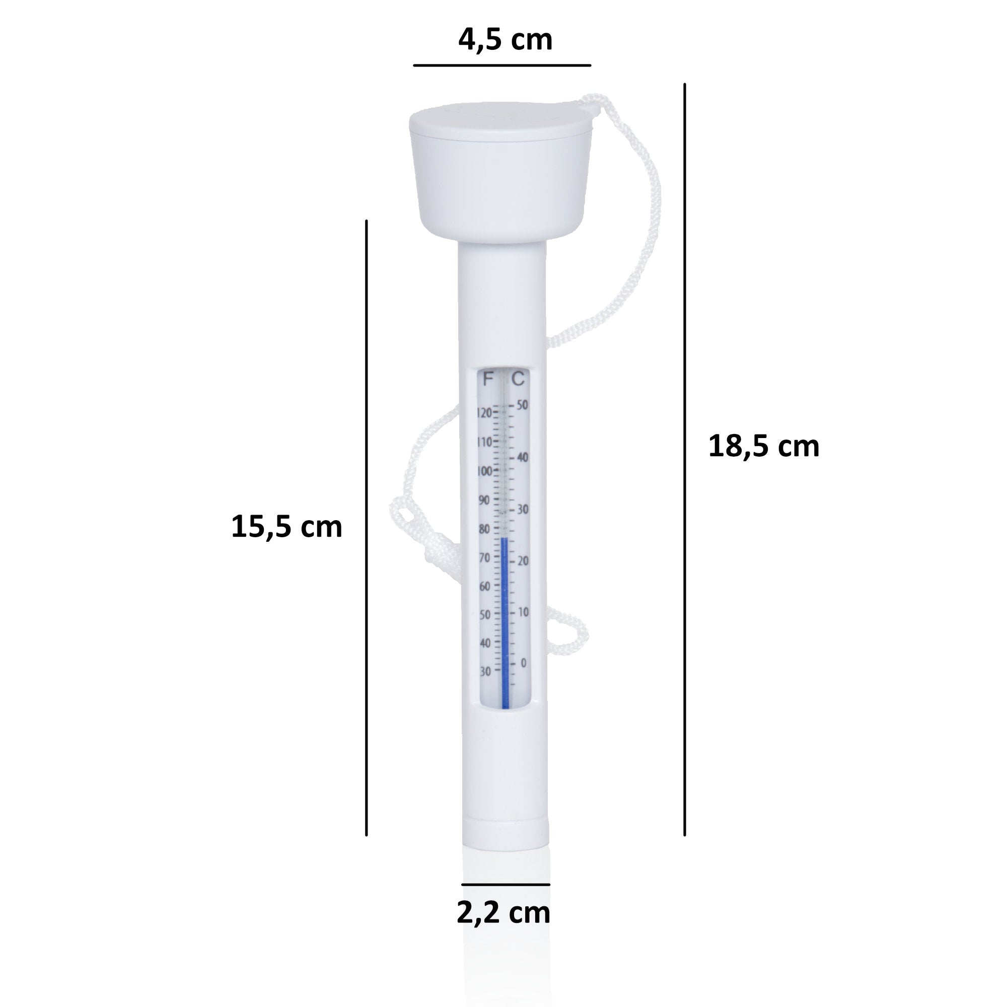 Kit de nettoyage de piscine 7 pièces, comprenant brosses, thermomètre et épuisette