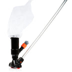 Pool vacuum cleaner, including telescopic pole, pool vacuum cleaner for garden hose, venturi vacuum cleaner, no electricity required